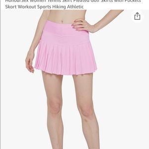 Pink tennis skirt